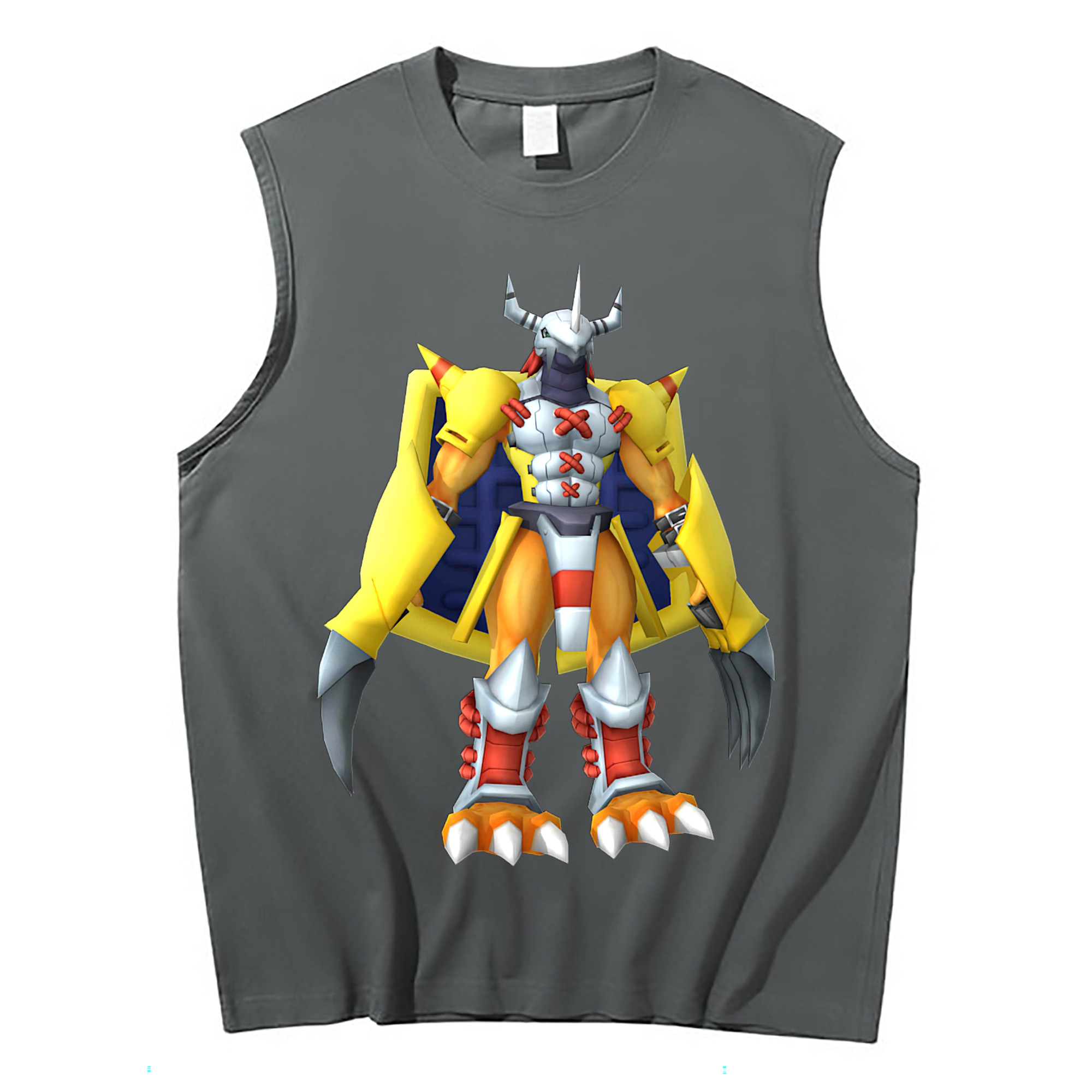 （画像用） Digimon デジタルモンスター/デジモン コットン100％タンクトップ（フロントプリント）